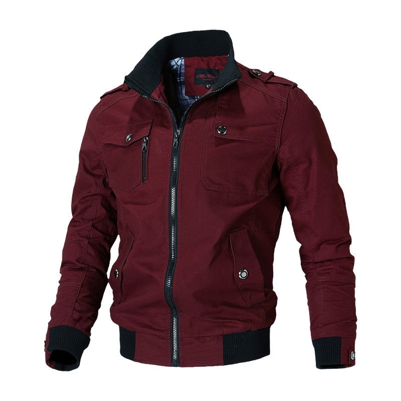Jens | Men's autumn bomber jacket with a classic design 3