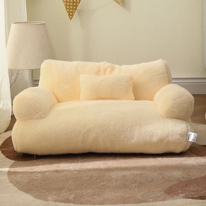 Plush Fleece Dog Sofa Bed for Ultimate Comfort – Spacious and Machine Washable Cat Sofa-3