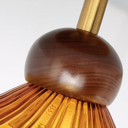 TimberLuxe - Wooden Ceiling Lamp with Graceful Form and Cozy Light