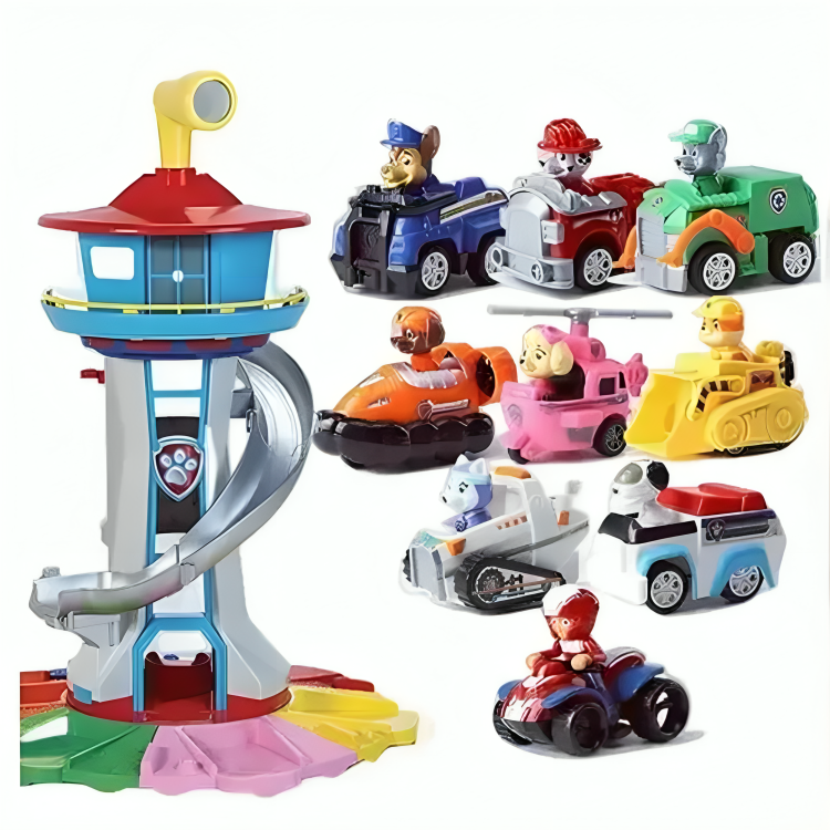 Kids Play Tower with Slide and Figures 1