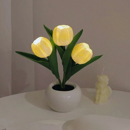 LED Table Lamp Floral Pot Light Decor 5