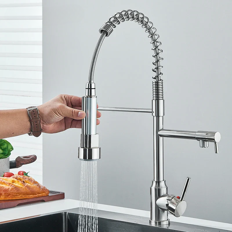 NickelPivot - 360° Rotating Kitchen Tap