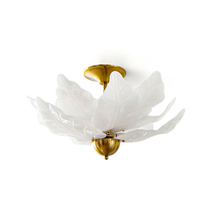 FoliageGlow - Deckenlampe mit Glasblatt-Design und sanfter Beleuchtung