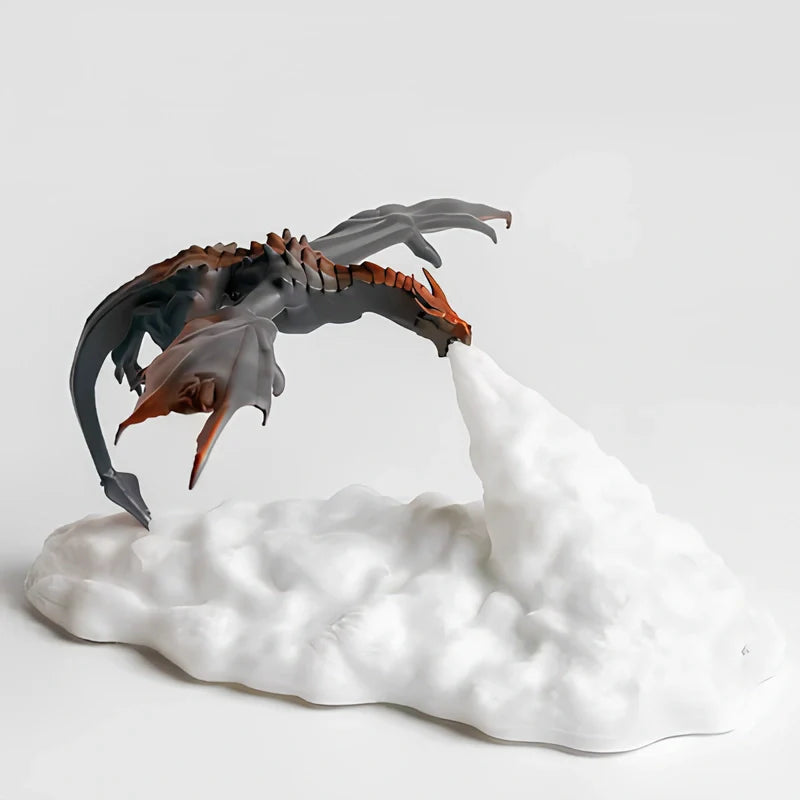 Led Night Light Dragon Flame Lamp Sculpture 4
