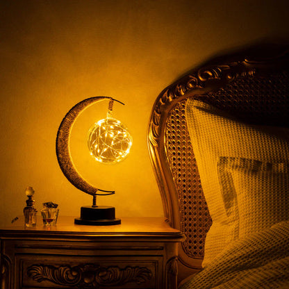 GlowLuna - Warm Glass Lunar Lamp