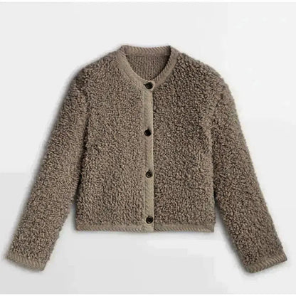Lila | Cozy Soft Fleece Button Front Jacket for Women 7