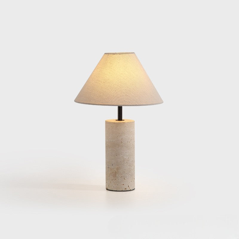 Lorie Marble + Linen Table Lamp 5