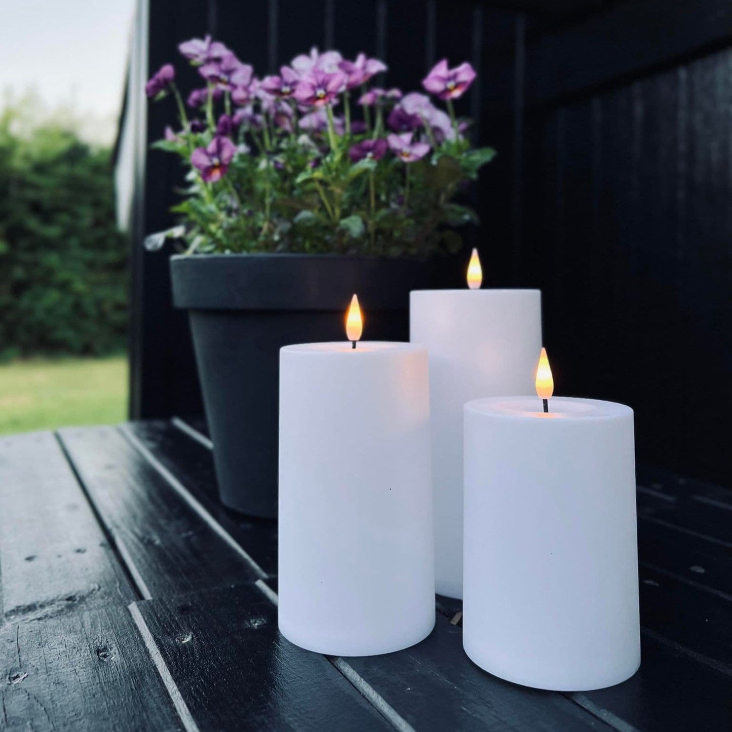 LumaGlow | Elegant Weather-Resistant LED Flameless Candle Set with Remote 5
