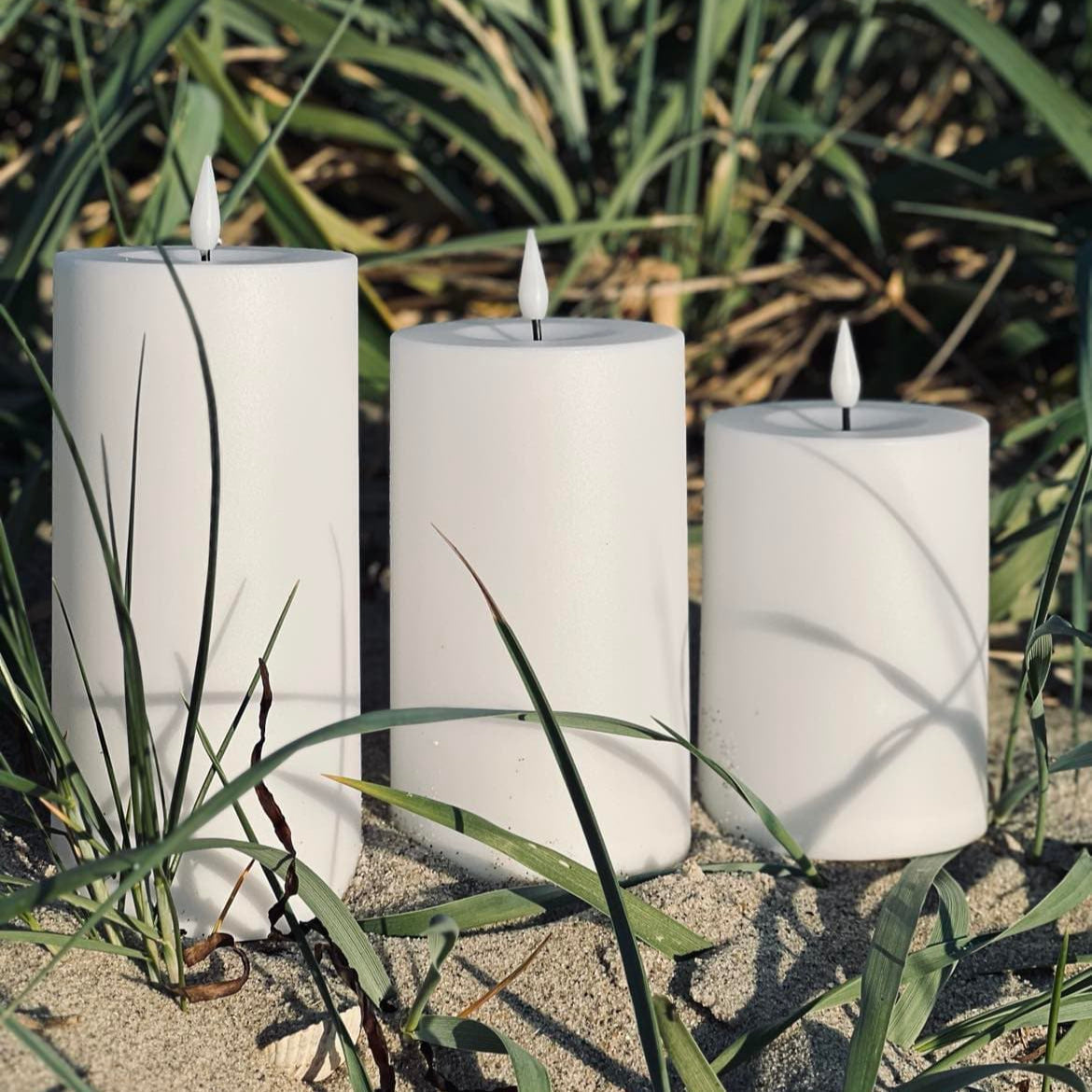 LumaGlow | Elegant Weather-Resistant LED Flameless Candle Set with Remote 6