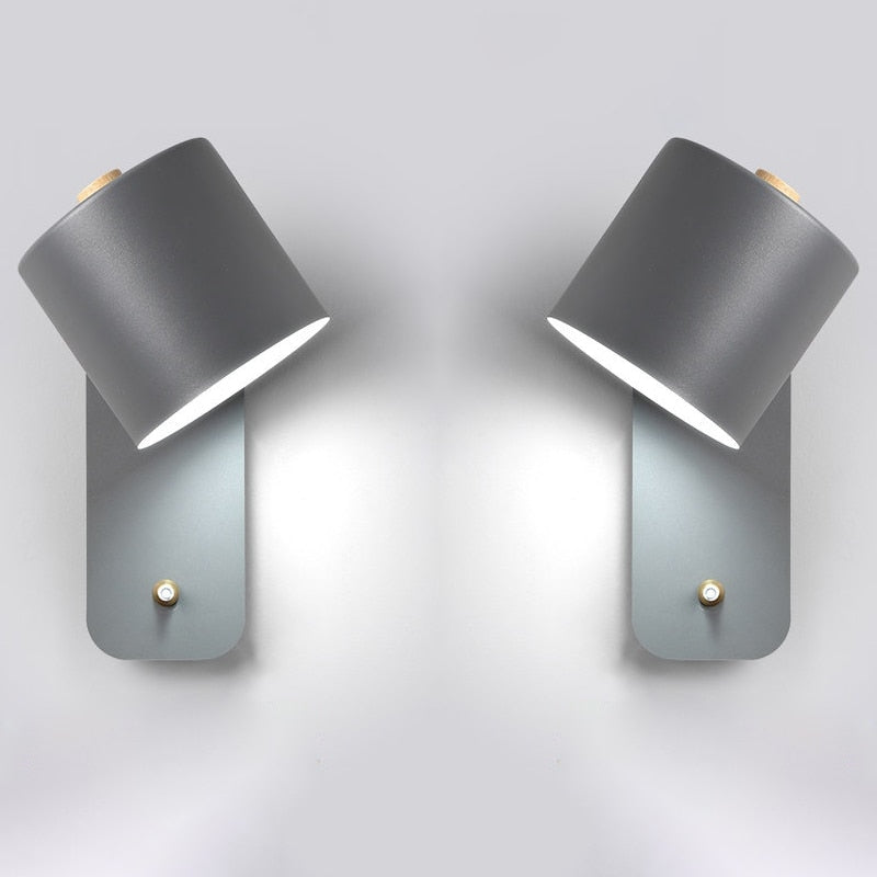 LumenAura | Sleek Modern Metal Wall Sconce Lighting with Convenient Switch 4