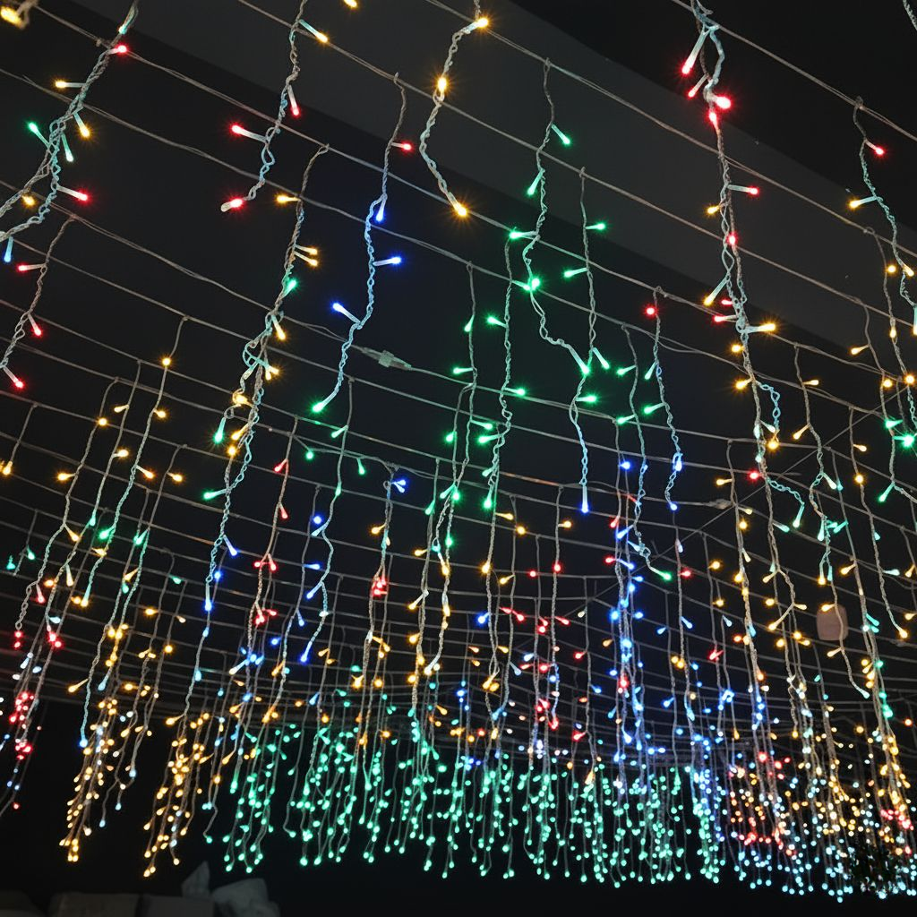 LuminaCascade | Stunning Waterproof Outdoor String Icicle Party Lights 3