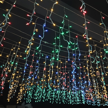 LuminaCascade | Stunning Waterproof Outdoor String Icicle Party Lights 3