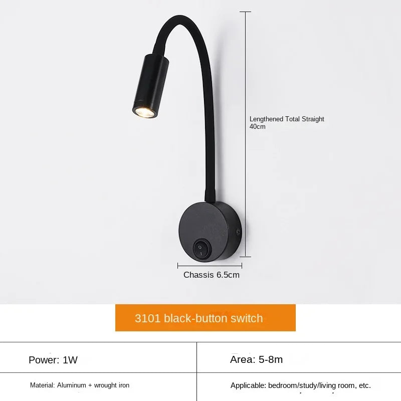 LuminaFlex | Modern Adjustable LED Wall Light for Reading and Work 10