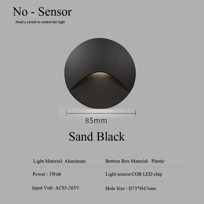 Luminara | Stylish Waterproof LED Outdoor Wall Step Light Fixture 6