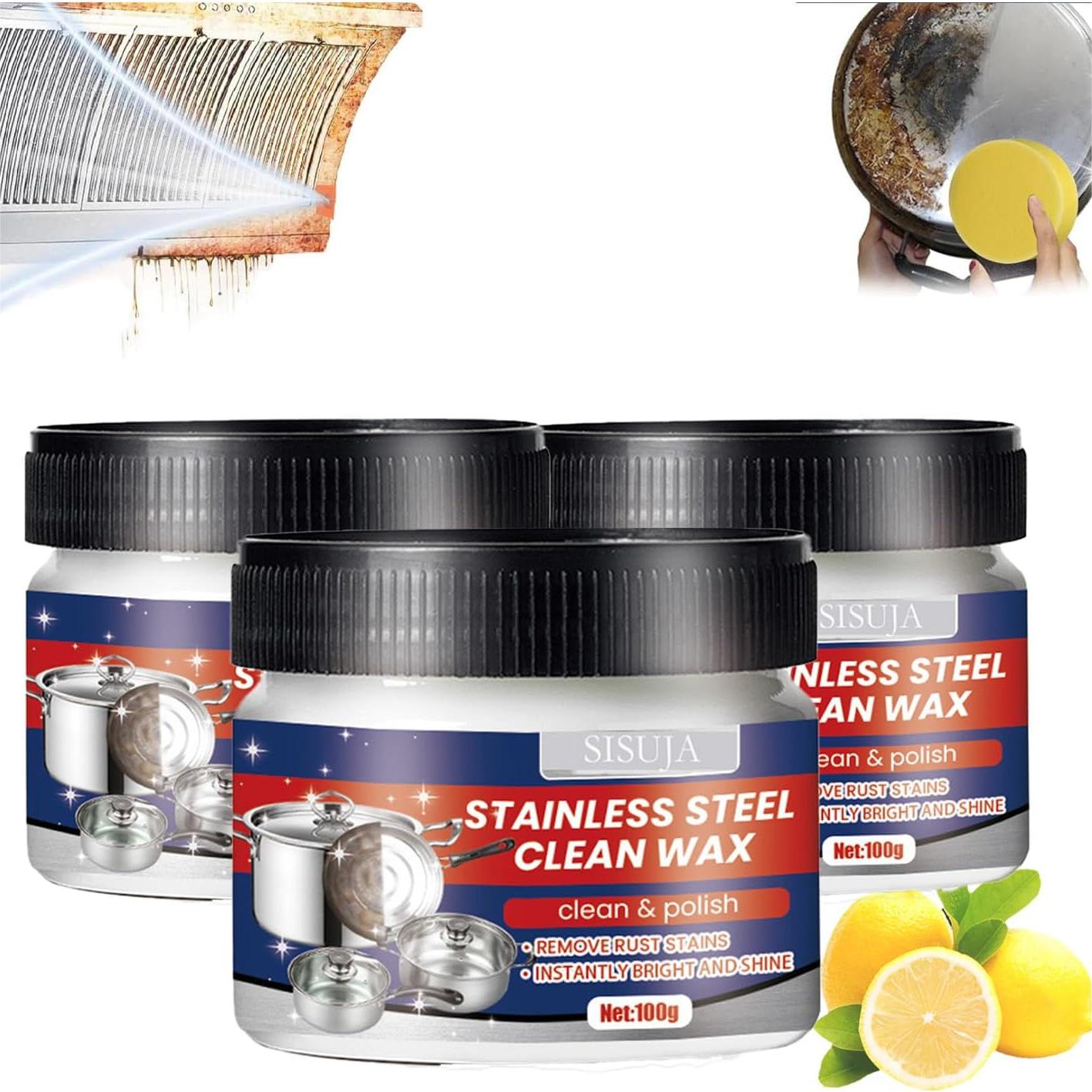 LustreClean | Eco-Friendly Powerful Stainless Steel Cleaning Paste 4