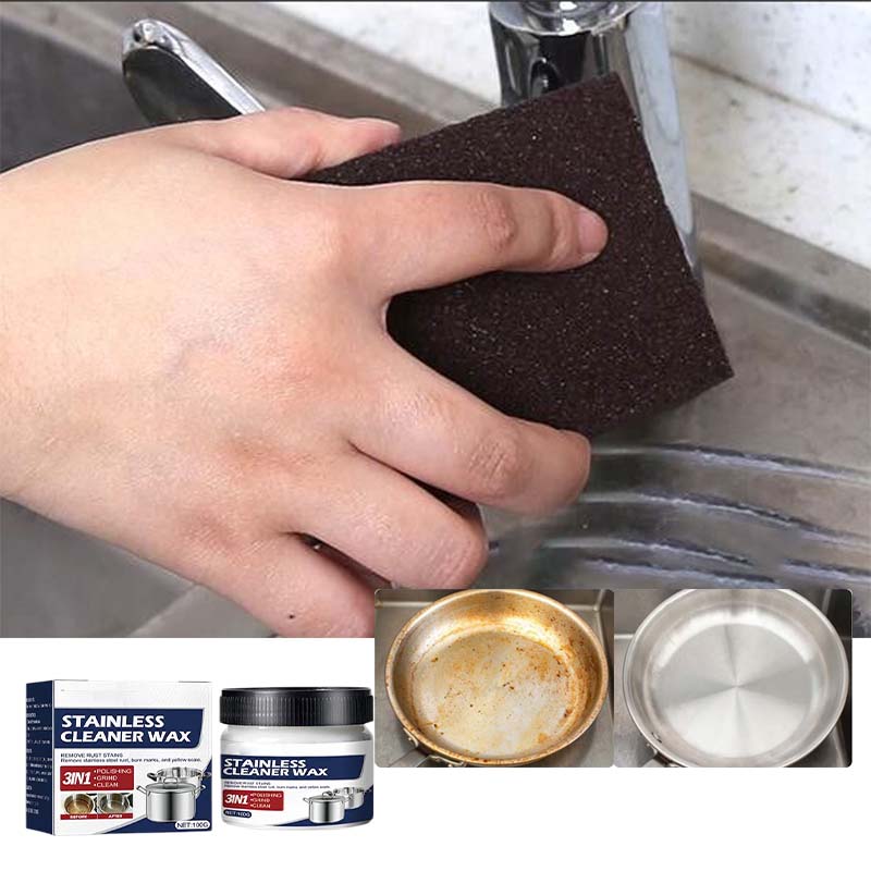 LustreClean | Eco-Friendly Powerful Stainless Steel Cleaning Paste 7