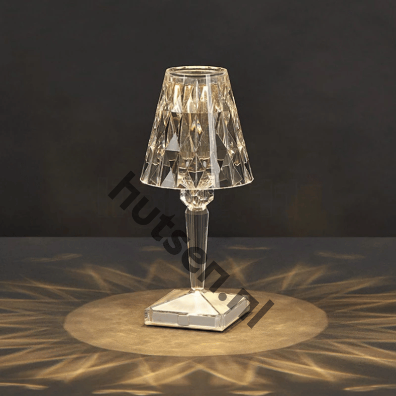 LuxeCrystal | Elegant Dimmable LED Table Lamp with Wireless Design 0