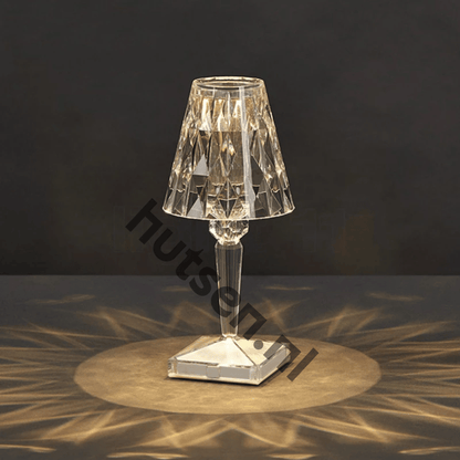 LuxeCrystal | Elegant Dimmable LED Table Lamp with Wireless Design 0