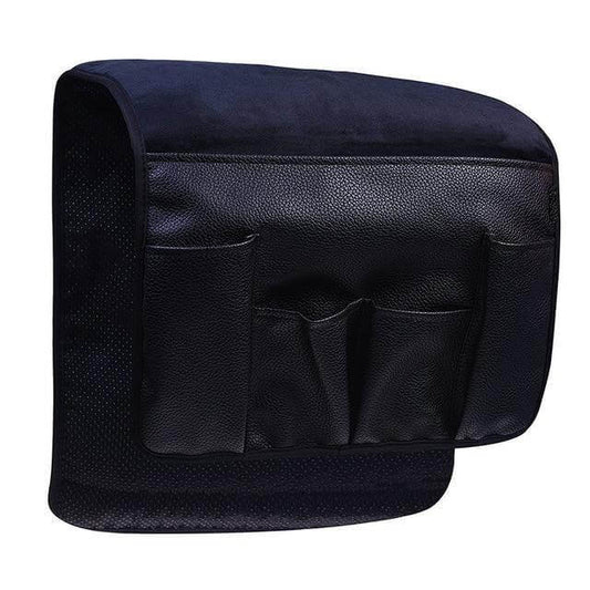 LuxorLeather | Stylish Durable PU Leather Armrest Organizer with 5 Pockets 0