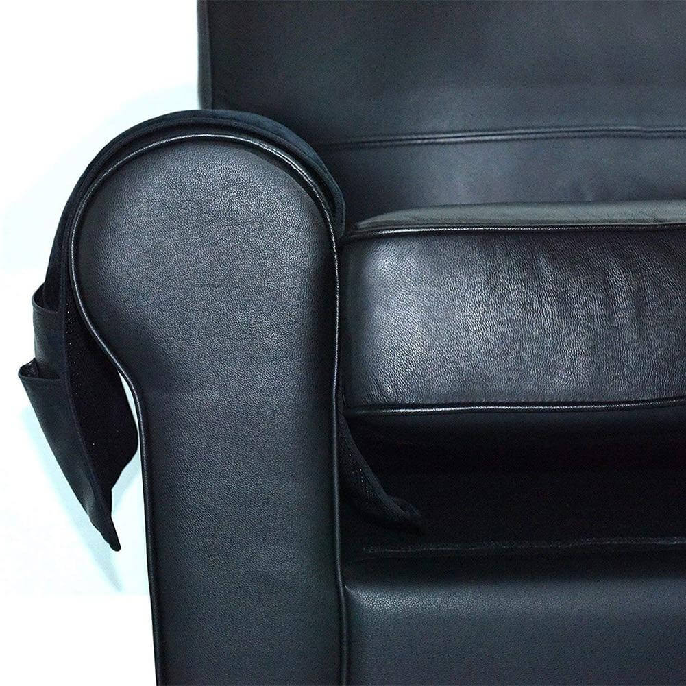 LuxorLeather | Stylish Durable PU Leather Armrest Organizer with 5 Pockets 2