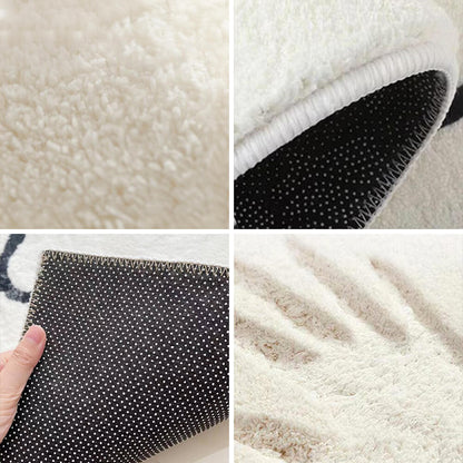 Luxora | Elegant Soft Faux Cashmere Checkerboard Bedside Rug 1