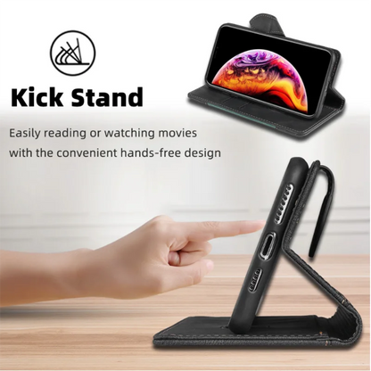 LuxuraCase | Stylish Magnetic Leather Wallet Case for iPhone 3