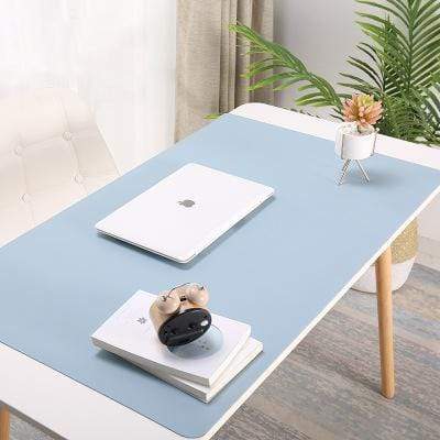 LuxuraPad | Elegant Durable PU Leather Desk Mat for Workspace Protection 0