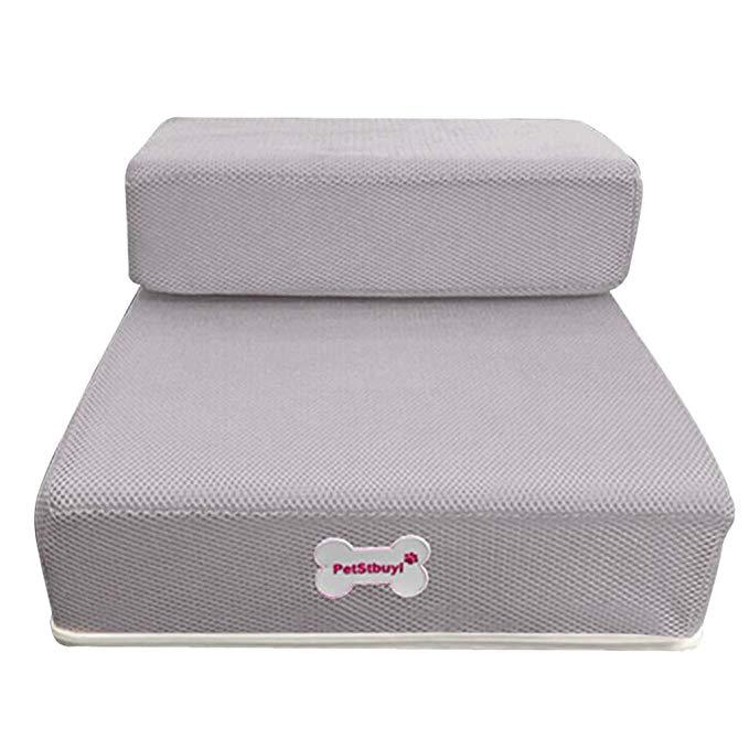 Luxury Dog Steps for Bed – Non-Slip, Joint-Friendly Dog Stairs for Couch and Pet Access 0