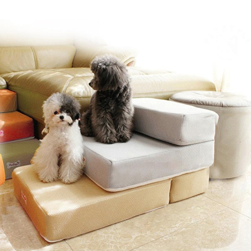 Luxury Dog Steps for Bed – Non-Slip, Joint-Friendly Dog Stairs for Couch and Pet Access 2