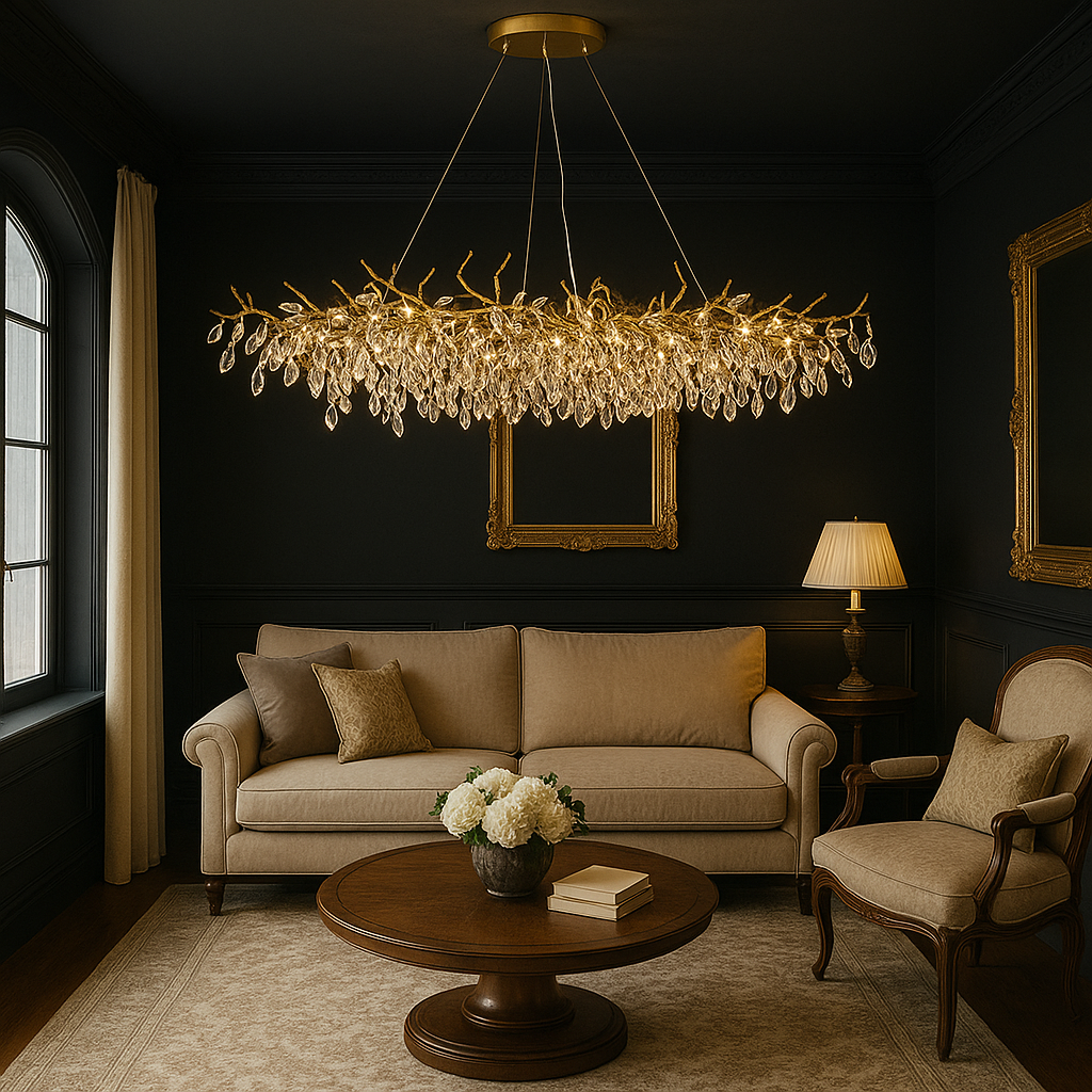 Luxvia | French Style Glass Chandelier with Modern Touch 3