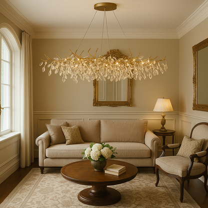 Luxvia | French Style Glass Chandelier with Modern Touch 4