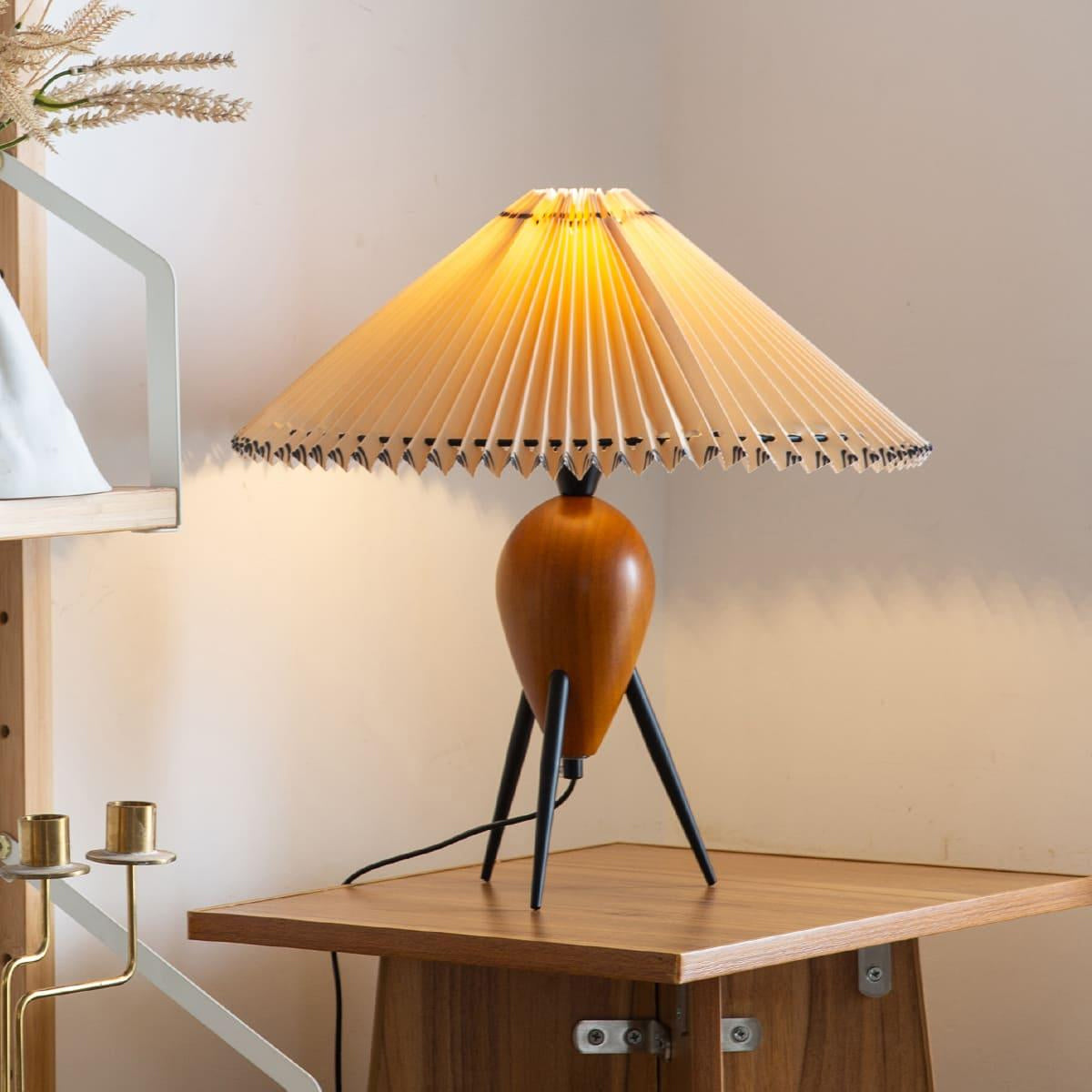 EcoBeam – Modern Tripod LED Lamp with Fabric Shade