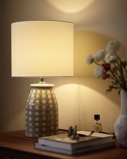 CeramLuxe – Lampada da Tavolo Classica con Tocco Artistico