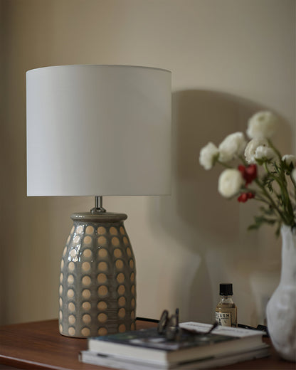 CeramLuxe – Lampada da Tavolo Classica con Tocco Artistico