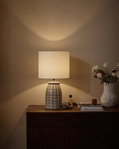 CeramLuxe – Lampada da Tavolo Classica con Tocco Artistico