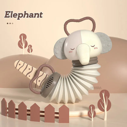 MelodyNest | Engaging Colorful Interactive Baby Accordion Rattle Toy 0