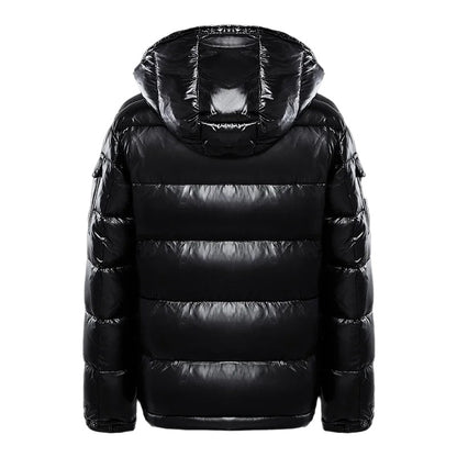 Men's Down Puffer Jacket, Lightweight Insulated Winter Coat with Water-Repellent Exterior and Adjustable Hood 1