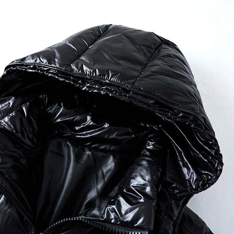 Men's Down Puffer Jacket, Lightweight Insulated Winter Coat with Water-Repellent Exterior and Adjustable Hood 2