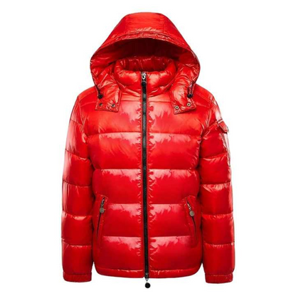 Men's Down Puffer Jacket, Lightweight Insulated Winter Coat with Water-Repellent Exterior and Adjustable Hood 4