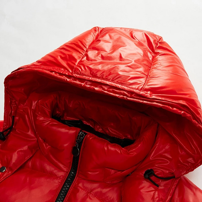 Men's Down Puffer Jacket, Lightweight Insulated Winter Coat with Water-Repellent Exterior and Adjustable Hood 5