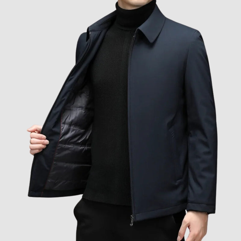 Men's Elegant Down Casual Jacket - Lightweight Stylish Warm Fall Winter Coat for Men 3