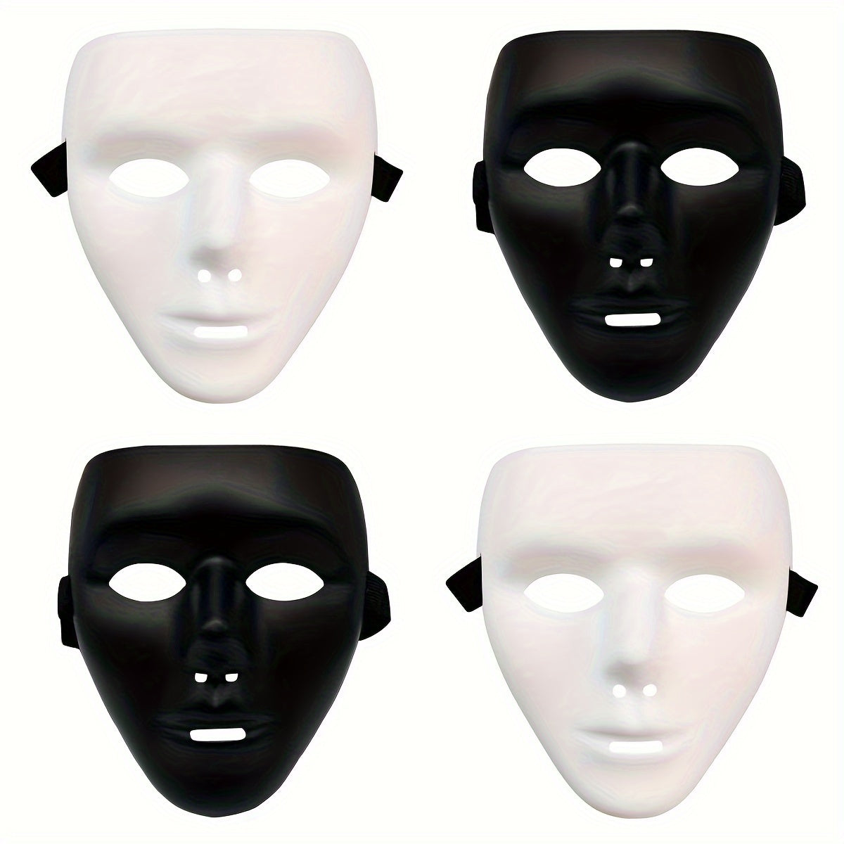 Men’s Full Face Plastic Halloween Mask | Anonymous Cosplay 1