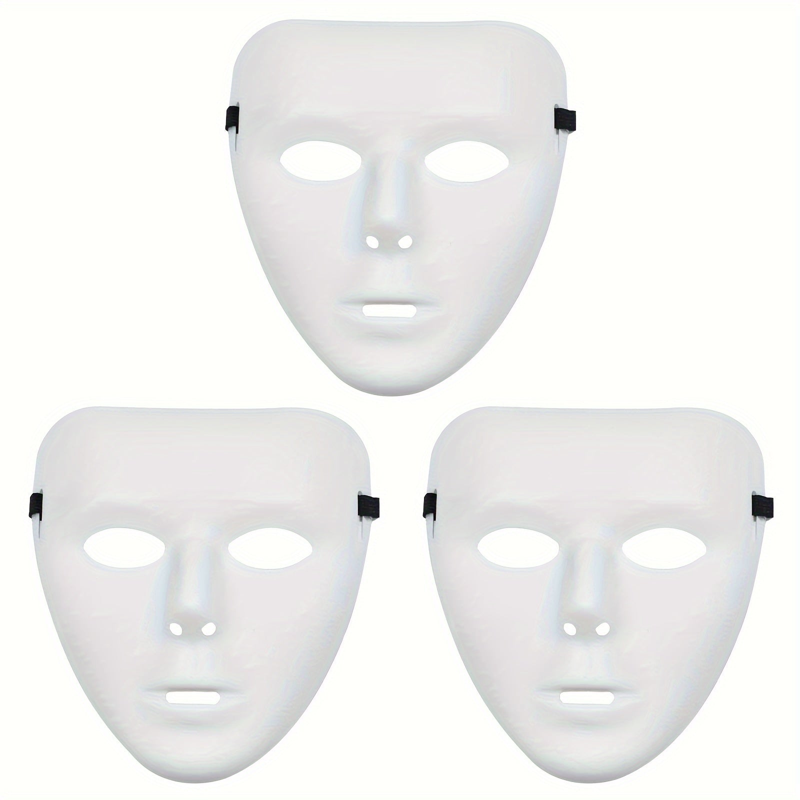 Men’s Full Face Plastic Halloween Mask | Anonymous Cosplay 3
