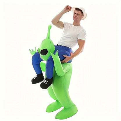 Men’s Funny Inflatable Halloween Alien Costume | Ride On Illusion 2