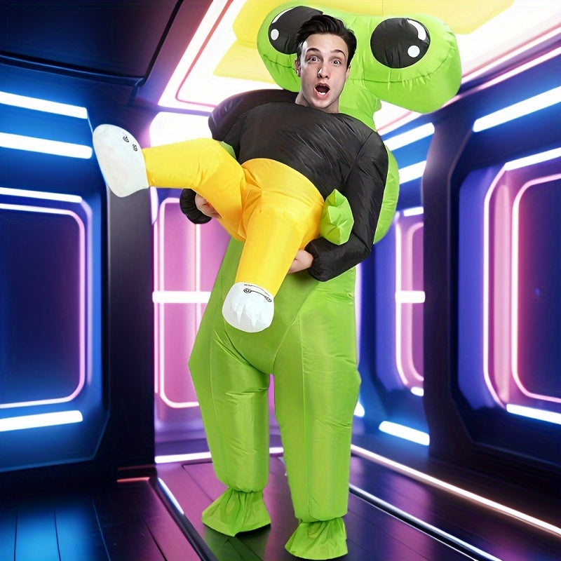 Men’s Funny Inflatable Halloween Alien Costume | Ride On Style 3