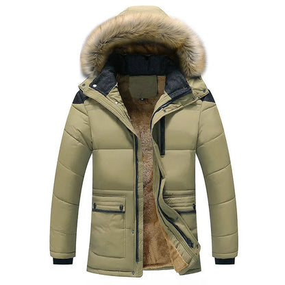 Men's Hooded Winter Puffer Jacket - Insulated, Warm, Regular Fit for Cold Weather 0