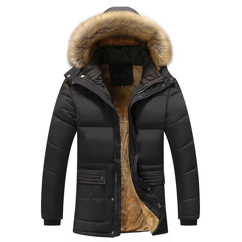 Men's Hooded Winter Puffer Jacket - Insulated, Warm, Regular Fit for Cold Weather 2