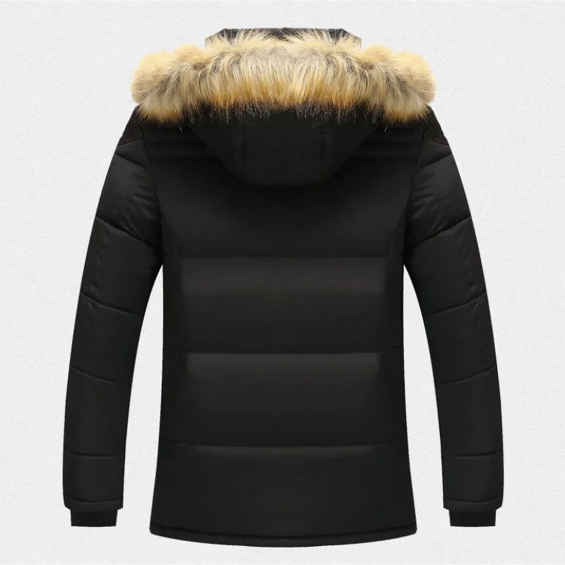 Men's Hooded Winter Puffer Jacket - Insulated, Warm, Regular Fit for Cold Weather 3