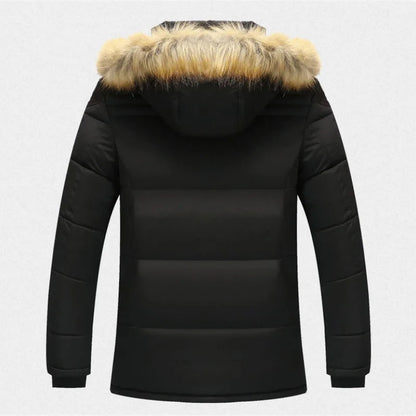 Men's Hooded Winter Puffer Jacket - Insulated, Warm, Regular Fit for Cold Weather 3