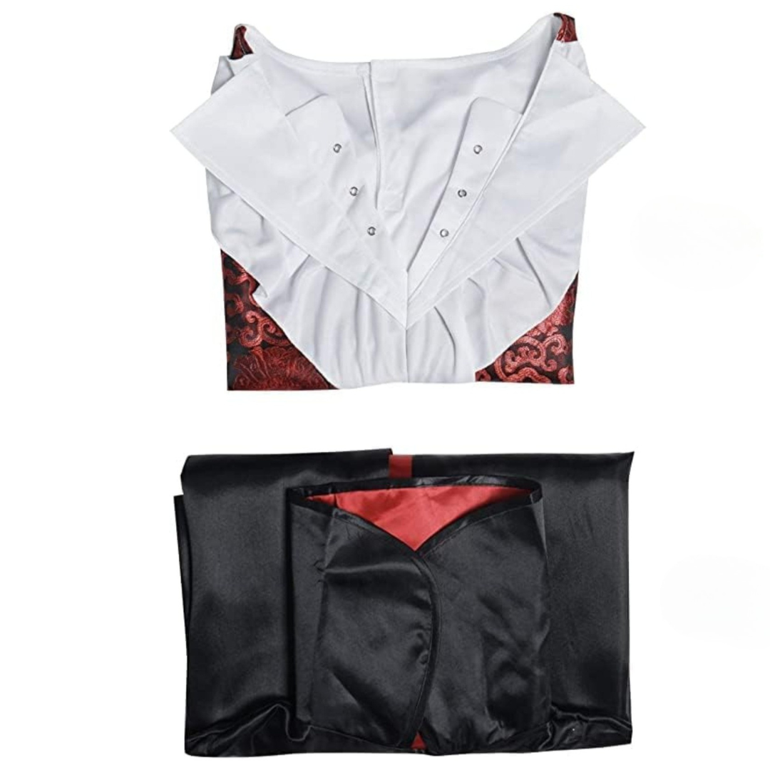 Men’s Scary Vampire Halloween Costume | Gothic Long Cape 4